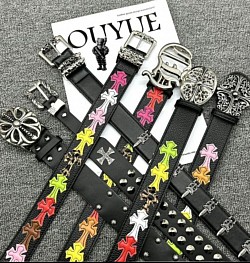 Price: $20.   Chrome heart belts.